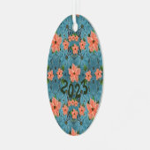 ソフトパ絵を描ステルポインセティアホリデイ メタルオーナメント (正面左)