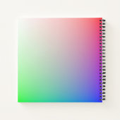 ソフトパ鮮やかステルの明るくレインボカラー ノートブック (裏面)