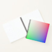 ソフトパ鮮やかステルの明るくレインボカラー ノートブック (内部)
