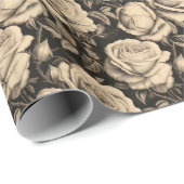 ソフトヒュースヴィンテージバラフローラ ラッピングペーパー (ロールコーナー)