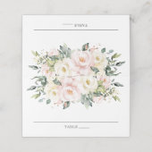ソフトヒューデリケートアイボリー赤面フローラ結婚ズ  プレイスカード (外部開封)