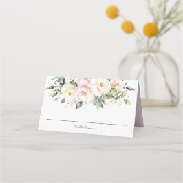 ソフトヒューデリケートアイボリー赤面フローラ結婚ズ  プレイスカード