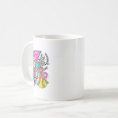 ソフトビおもしろいルママ母の日 コーヒーマグカップ (正面左)