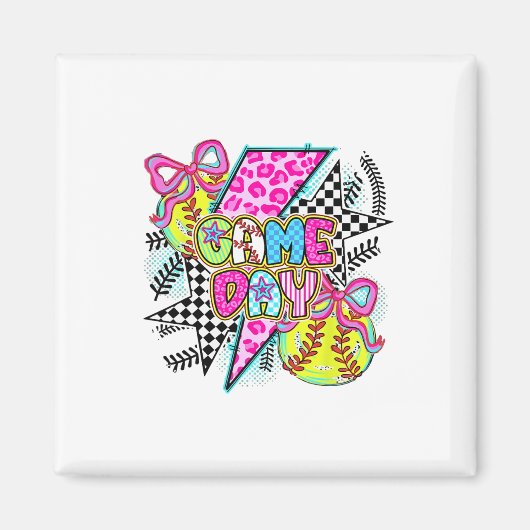 ソフトビおもしろいルママ母の日 マグネット (正面)