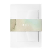 ソフトビーチウォーターカラーエレガンス 招待状ベリーバンド (正面例)