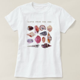 ソフトビーチシェルパターンデザイン Tシャツ