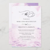 **ソフトビーチシーサンドスカイ写真。ウェディング 招待状 (正面/裏面)