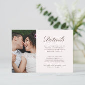 ソフトピかわいらしンクのゲ結婚スト詳細写真 エンクロージャーカード (スタンド正面)