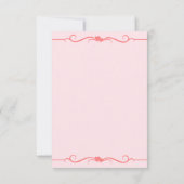 ソフトピかわいらしンクフローラ1歳の誕生日 招待状 (裏面)