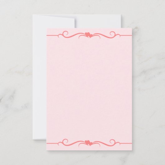 ソフトピかわいらしンクフローラ1歳の誕生日 招待状 (裏面)