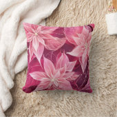 ソフトピきらめくックポインセチア クッション (ブランケット)