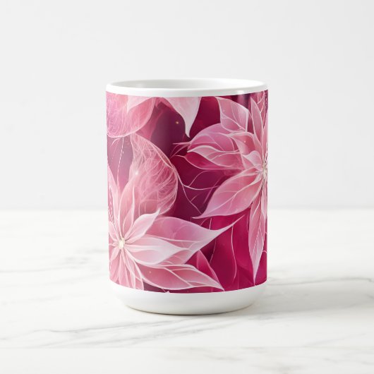 ソフトピきらめくックポインセチア コーヒーマグカップ (中央)