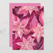 ソフトピきらめくックポインセチア シーズンカード (正面/裏面)