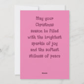 ソフトピきらめくックポインセチア シーズンカード (裏面)