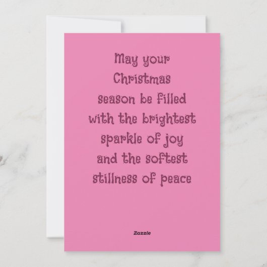 ソフトピきらめくックポインセチア シーズンカード (裏面)