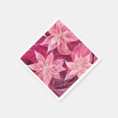 ソフトピきらめくックポインセチア スタンダードカクテルナプキン (角)