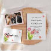 ソフトピエレガントックチューリップ招待状 セーブザデート