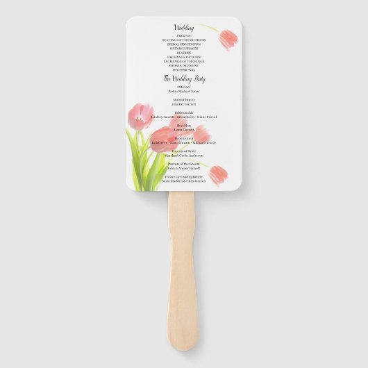 ソフトピエレガントックチューリップ計画 ハンドファン (裏面)