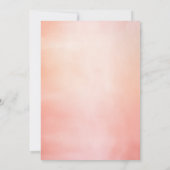 ソフトピエレガントックピーチフローラボホベイビーシャワー 招待状 (裏面)