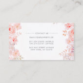 ソフトピエレガントンクフローラ |水彩 名刺 (裏面)