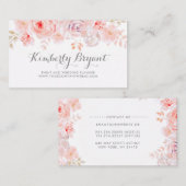 ソフトピエレガントンクフローラ |水彩 名刺 (正面/裏面)