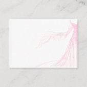 ソフトピエレガントンクブライダルドレスブライダルシャワー エンクロージャーカード (裏面)