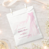 ソフトピエレガントンクブライダルドレスブライダルシャワー フェイバーバッグ (クリップ留めされた状態)