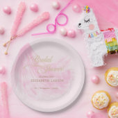 ソフトピエレガントンク結婚のドレスブライダルシャワー ペーパープレート (パーティー)