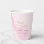 ソフトピエレガントンク結婚のドレスブライダルシャワー 紙コップ (裏面)