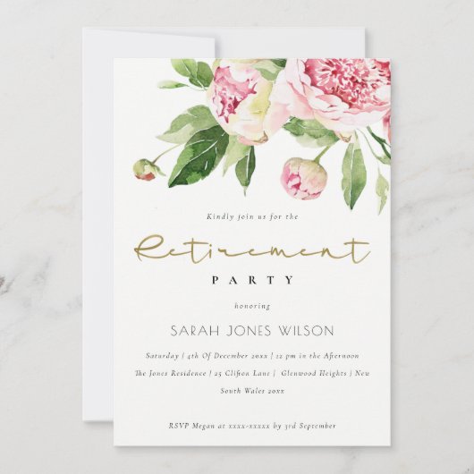 ソフトピエレガントンク赤面フローラ牡丹退職 招待状