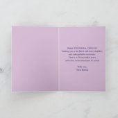 ソフトピエレガントンク50誕生日のシルバーセクイン カード (内部)