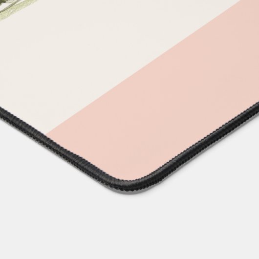 ソフトピシンプルンクにモダンボホワイルドフラワーズオン デスクマット (コーナー)