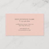 ソフトピシンプルンクにモダンボホワイルドフラワーズオン 名刺 (裏面)