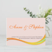 ソフトピシンプルンク結婚式招待状 招待状 (スタンド正面)