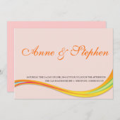 ソフトピシンプルンク結婚式招待状 招待状 (正面/裏面)