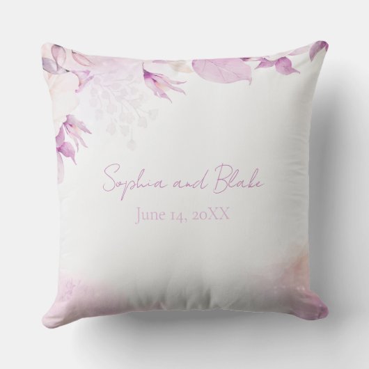 ソフトピモダンックボーホフローラと葉結婚ズ クッション (裏面)