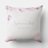 ソフトピモダンックボーホフローラと葉結婚ズ クッション (正面)