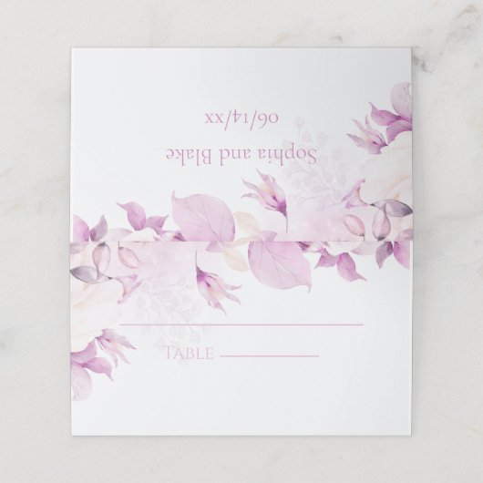 ソフトピモダンックボ結婚ホの折り畳み座席表 プレイスカード (外部開封)