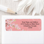 ソフトピンクさくらんぼ花 ラベル (インサイチュ)