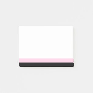 ソフトピンクとブラック縁どのポストイット®ノート ポストイット
