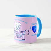 ソフトピンクとブルーSORRY マグカップ (正面右)