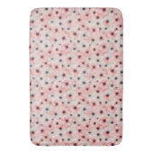 ソフトピンクとホワイトのアネモネの花 バスマット (正面縦)