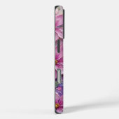 ソフトピンクと紫のフローラファンタジー Case-Mate iPhoneケース (裏面 / 右)