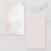 ソフトピンクのさくらんぼの花の背景の挿入カード エンクロージャーカード (正面/裏面)