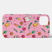 ソフトピンクのイースターパターンの電話ケース Case-Mate iPhoneケース (裏面 (横))