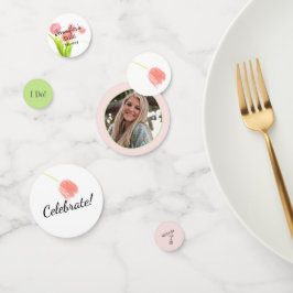 ソフトピンクのチューリップ ウェディング コンフェッティ