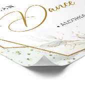 ソフトピンクのバラのユーカリあなたが踊ることができる私を信頼 ポスター (角)