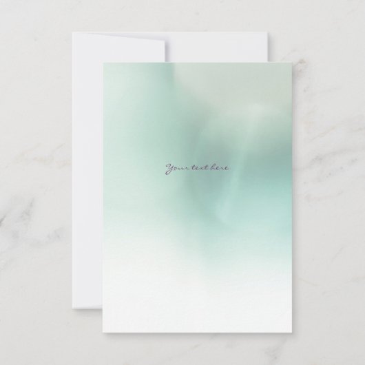 ソフトピンクのバラ結婚咲きありがとう サンキューカード (裏面)