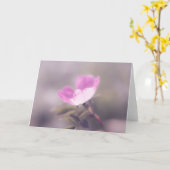 ソフトピンクのローザノート カード (黄色い花)