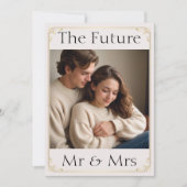 ソフトピンクのローズエンゲージパーティー招待状 招待状 (正面)